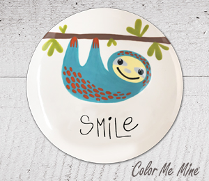 Fresno Sloth Smile Plate
