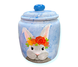 Fresno Watercolor Bunny Jar