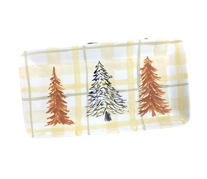 Fresno Pines And Plaid Platter