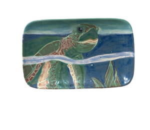 Fresno Swimming Turtle Plate
