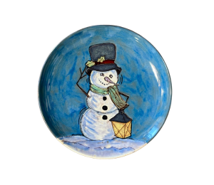 Fresno Rustic Glazed Snowman