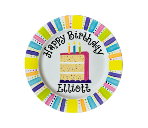 Fresno Birthday Cake Plate